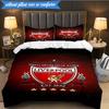 Liverpool Football Club 3 Pezzi Biancheria da Letto, Include 1 Federa per Piumone e 2 Federe Perfetta per Natale, Ideale per Camera da Letto, Dormitorio