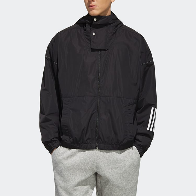 adidas Jackets Men's Black Hooded Moderate Other ED1931