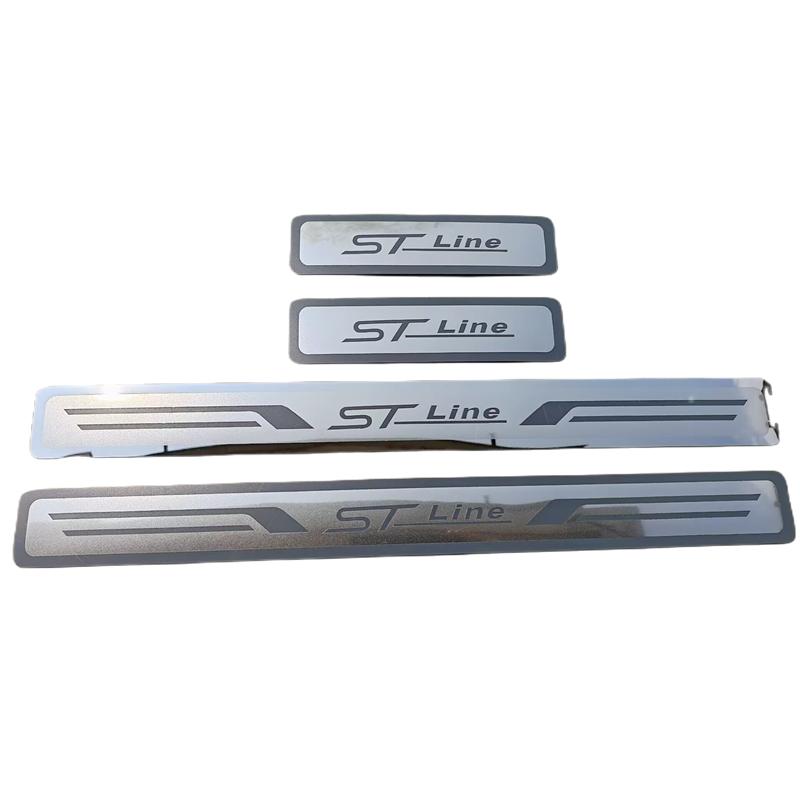 

Для Fox ST Line Ruiji Kuge Накладка на порог Добро пожаловать Модификация Специальная Нержавеющая сталь Ультратонкая Накладка на порог Внутренние аксессуары