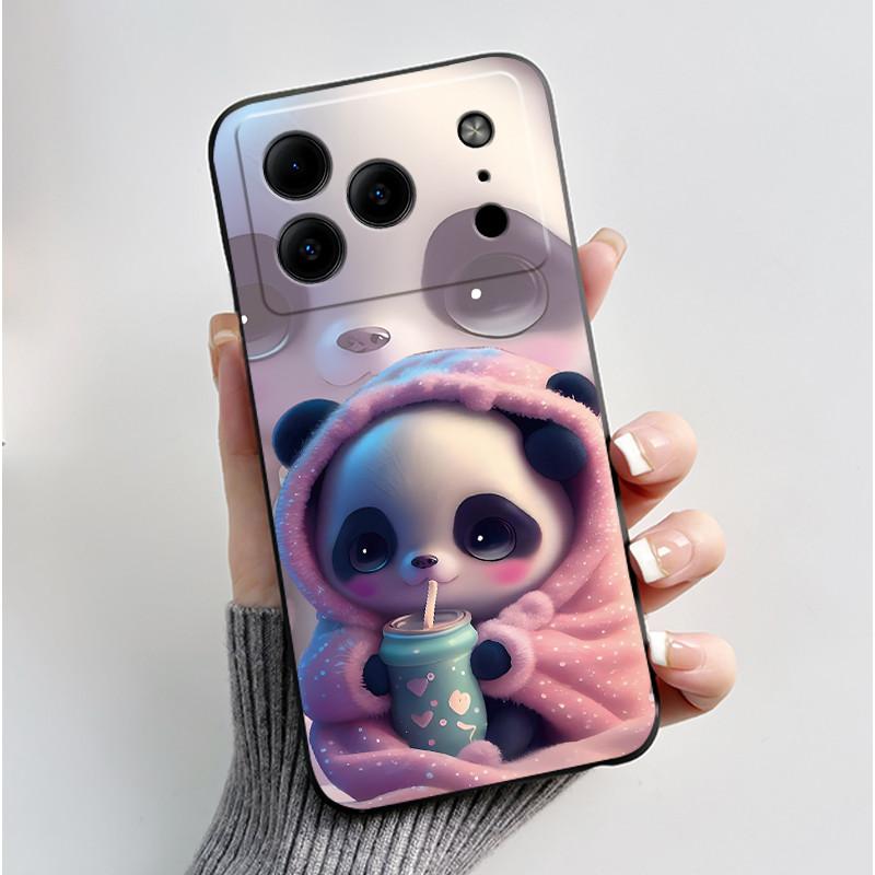 Für Doogee Note 56 Note56 Hülle Luxus Niedliches Liebes-Hase Cartoon Lustige Abdeckung Schwarzes TPU Weiches Silikon Stoßfest Schutzhülle