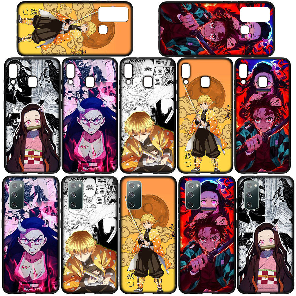 For Motorola Moto Edge 70 60 50 G54 G86 Samsung Galaxy S25 iPhone 17 16 15 Redmi Note 14 Pro Max Phone Case Nezuko Demon Slayer Agatsuma Zenitsu Cover