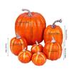 7pieces Halloween Artificial Pumpkin Thanksgiving Decorative Pumpkins Halloween Carnivals Foam Pumpkin Decors Kids Gift
