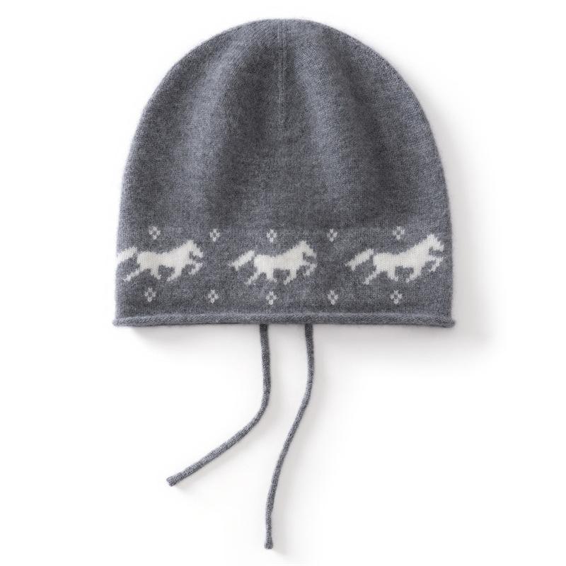 Lazy wind knitted pile hat women's autumn and winter fashion versatile warm bag head cold hat street style hat tide