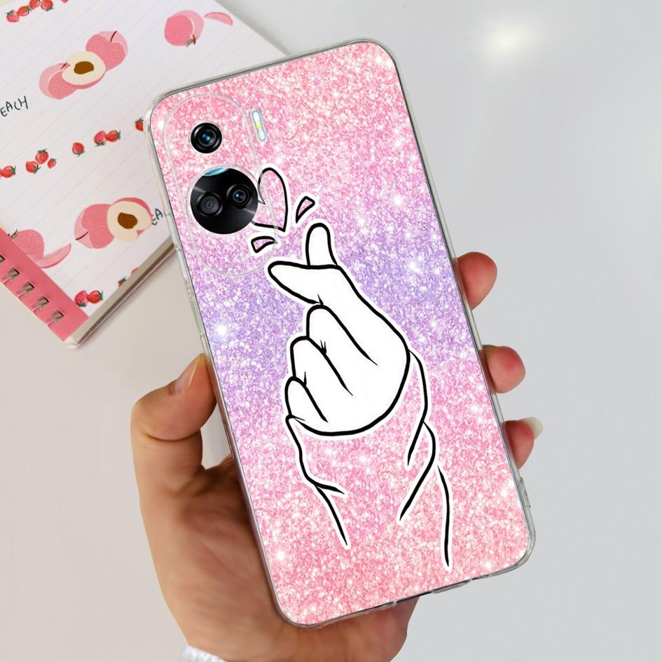 

For Honor 90 Lite 2023 Case Fashion Pattern Soft Silicone Clear Back Cover For Honor90 Lite CRT-NX1 Phone Case Honor 90Lite Capa Honor 90 Lite