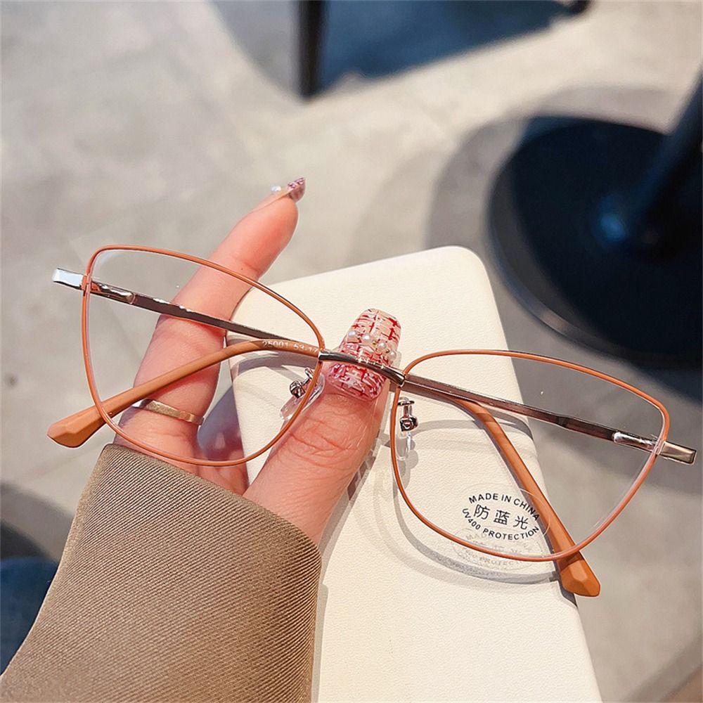 Vision Care Myopia Glasses Frame Ultra-light Eyeglasses Personality Metal Frame Glasses  Women Men