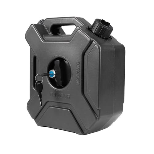 5L Portable Fuel Tank with Lock, Lightweight and Durable for Travel and Outdoor Use, Made of Plastic