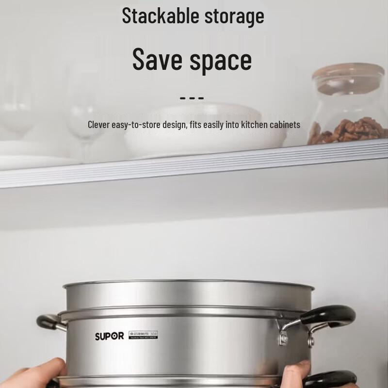 Supor 304 Stainless Steel 2-Layer Steamer Pot