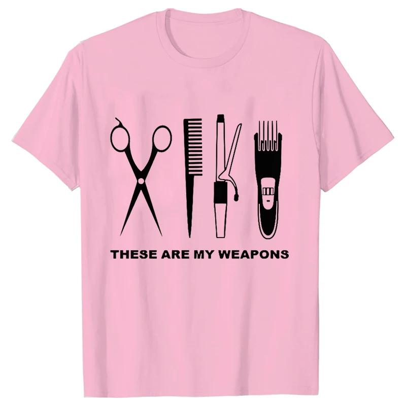 Tricou Barber Weapons Mwn Mânecă Scurtă Topuri Gât O Bătăile Inimii Frizerului Tricou Oversized Îmbrăcăminte Bărbați Topuri Foarfece