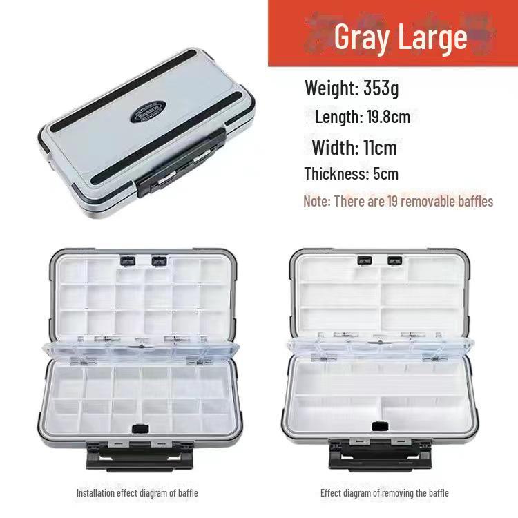 

Многофункциональный ящик для хранения рыболовных снастей: крючков, приманок, инструментов и украшений large