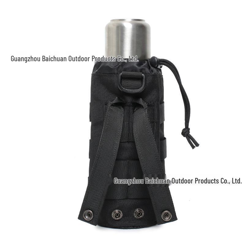 Sac plasă tactic cu șnur de camuflaj pentru sticle mari de apă