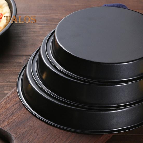 Pizza Pan Durable Easy Demould Evenly Heat Innovative Curling Edge Design Cake Mould for Household