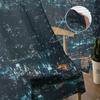 City Night House Tulle Curtains Balcony Room Fashion Printed Sheer Curtain Living Room Window Modern Decor