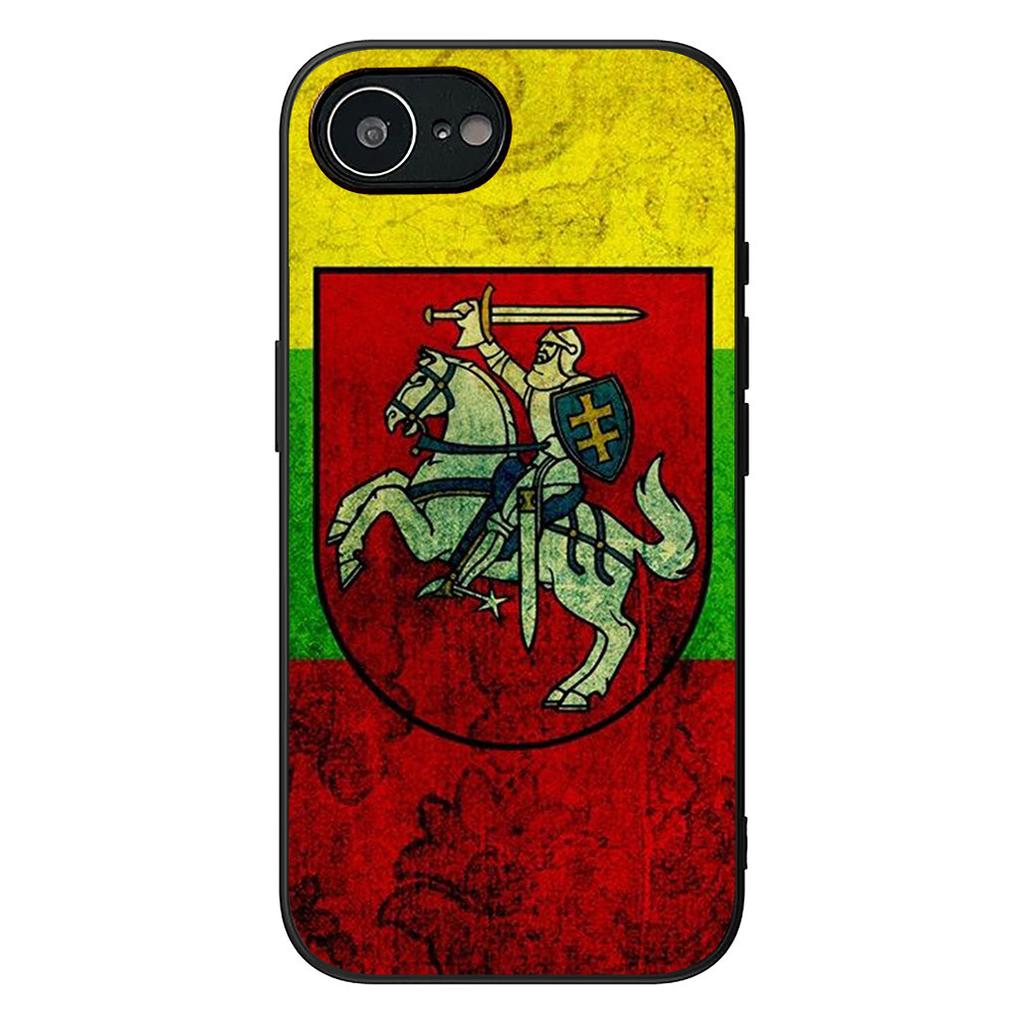 Litauen Flagge Schutzhülle für Apple iPhone 16 17 Air 14 15 Pro Max Plus 16+ 16E 14+ ProMax Handyhülle
