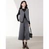 Women's Elegant Wool Blend Three-Piece Suit Set