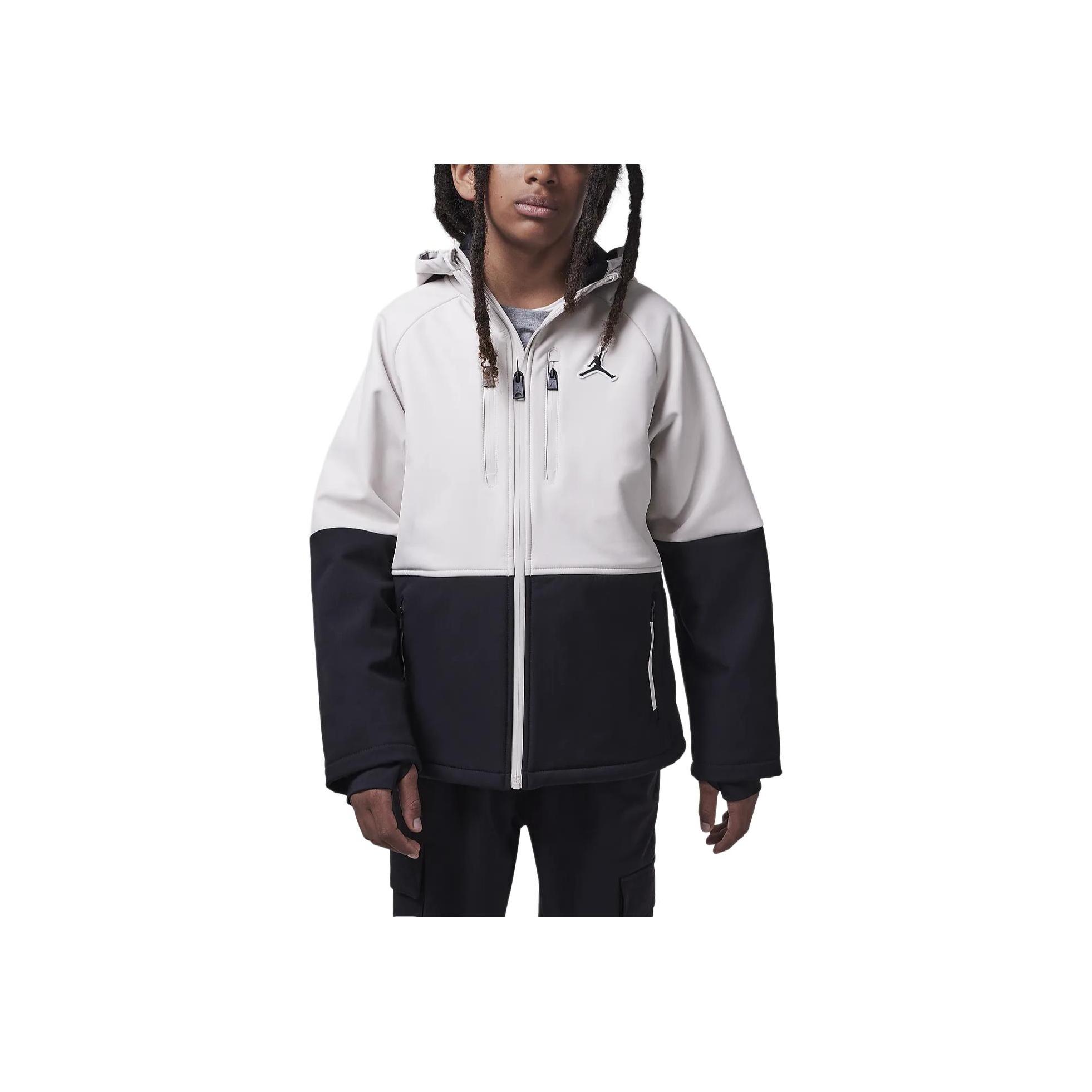 

Jordan Air Jumpman Повседневная удобная куртка с капюшоном Color Block Детские куртки Светло-коричневый HQ7967-271 S