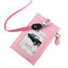 Leather Business Student Office School Supplies Neck Strap Badge Holder ID Card Holder with Lanyard Bus Cards Cover Coin Purse