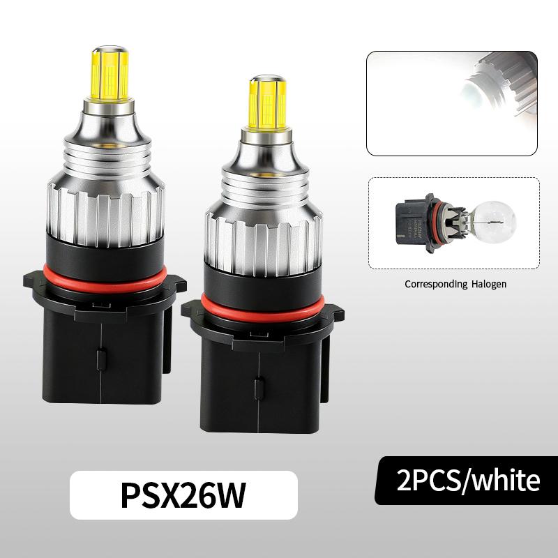 

2PC 20W Car LED Daytime Running Light P13W 12277 Automotive Fog Lamp Headlight Bulb PSX26W 12278 H16(EU) 5202 PS19W PS24W PSX24W