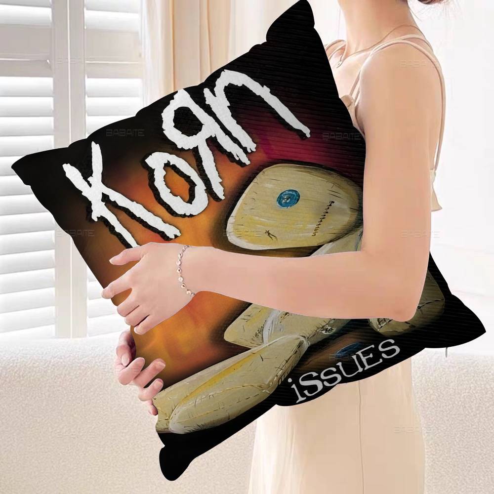 Fashion Band Rock Korn Personalized Pillow Dust Cover Bedroom Kids Party Decoration Pillowcase Birthday Children Gift
