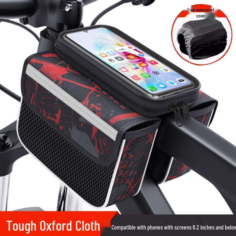 

Waterproof Bicycle Front Beam & Phone Bag Set: Top Tube and Saddle Accessories 5L
