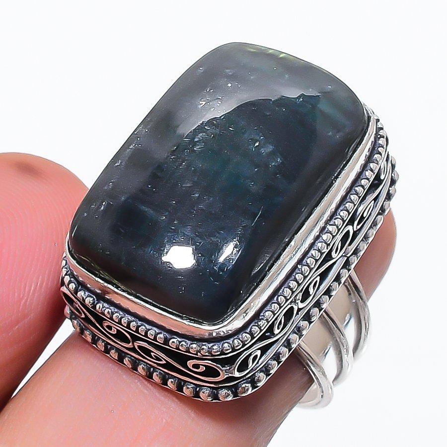 Labradorite Gemstone 925 Sterling Silver Jewelry Ring Size 6.5