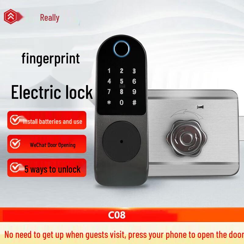 Zhendi C08 Wireless Smart Fingerprint Door Lock