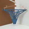 Bow Sheer Lace Thong Stretchy Strappy Romantic Panties Floral Embroidery Briefs  Ladies Girls