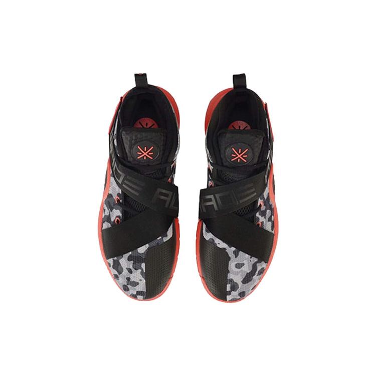 New LiNing All City 7 Shock Absorbers Slip Resistant Abrasion Resistant High Top Basketball Shoes Men's Black Red ABAP105-4
