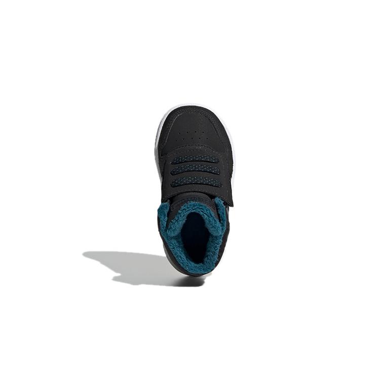 adidas Neo Hoops 2.0 Abrasion Resistant Mid Top Toddler Shoes Black Blue Infant And Toddler EE6710