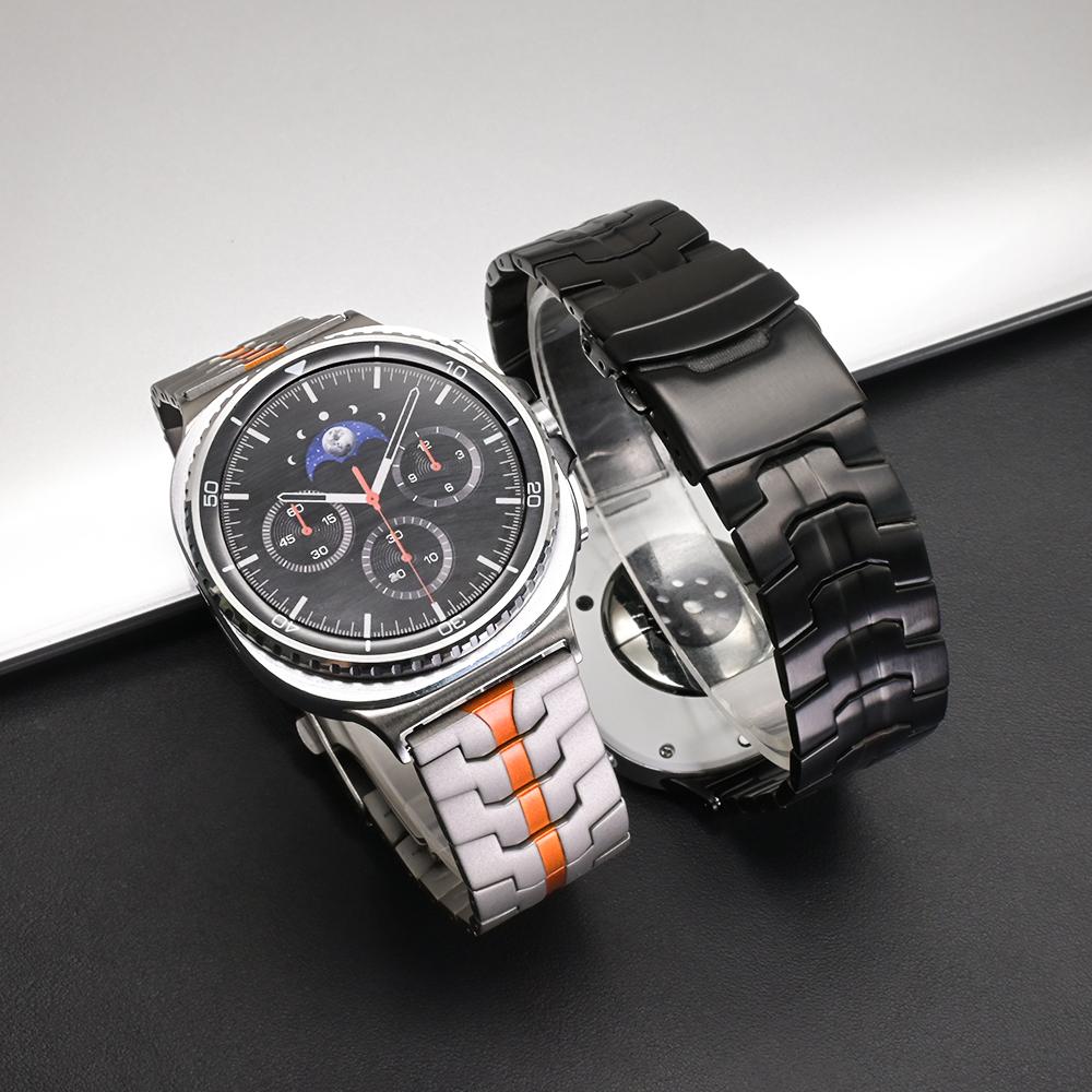Titanový pásek pro Samsung Galaxy Watch 8 Classic 46mm Ultra 2025 47mm 2024 Luxusní náramek pro Galaxy Watch 8 7 6 5 44mm 40mm