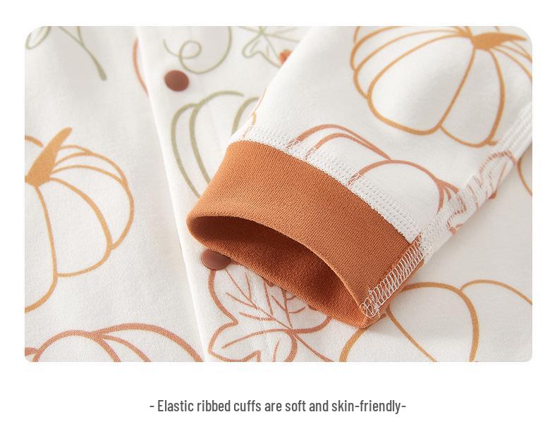 Autumn/Winter Pure Cotton Bodysuit for Babies - No-Bone Design for Indoors & Outdoors