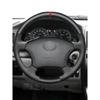 Black Perforated Leather Steering Wheer Cover For Toyota Highlander Lexus LS400