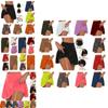 2023 Basic Summer Women's Pure Color Two-piece Fake Shorts Leggings Available In 13 Colors