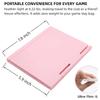 Foldable Mahjong Tile Holder Stand Adjustable Slotted Game Card Rack Organizer for Tabletop Use Durable Plastic Material Compact Design