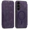 For Samsung Galaxy S24+ Case Compatible with MagSafe RFID Blocking Card Holder Leather Phone Cover