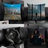 NNinho Rapper Cushion Cover Natural Linen Organic Fabric DoubleSided Printing Sofa Home Decor Gift Pillow Case