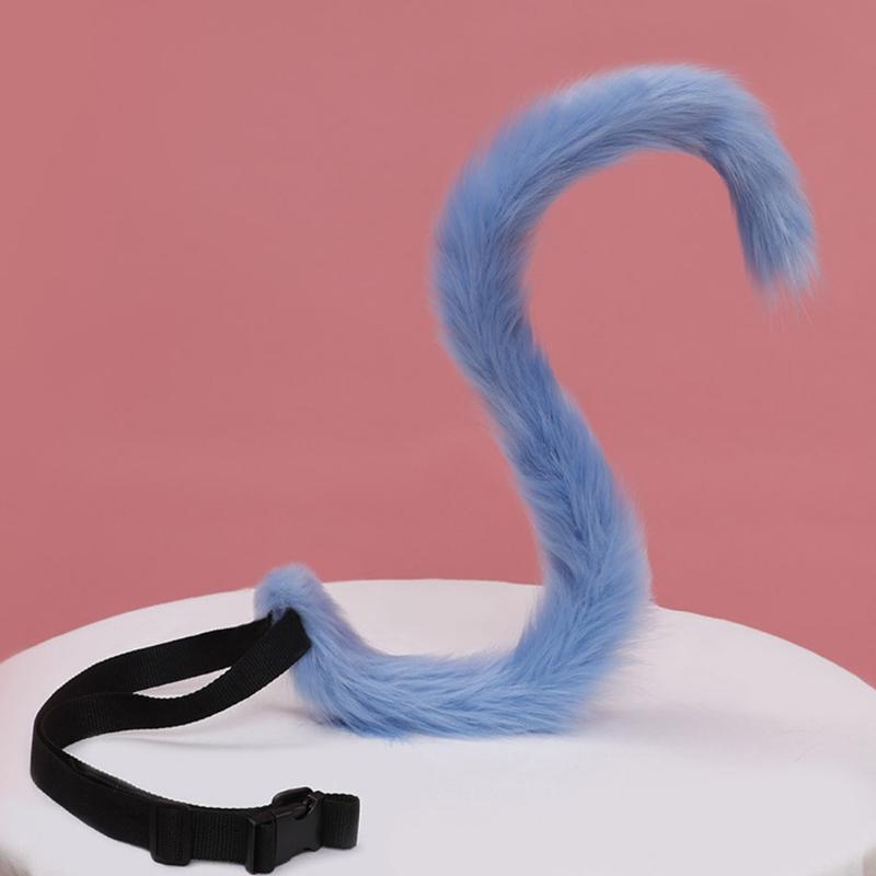 Cartoon Ears Tail Set Masquerade Halloween Cats Cosplay Party Costume Ear Hairhoop Headwear Lolita Accessories