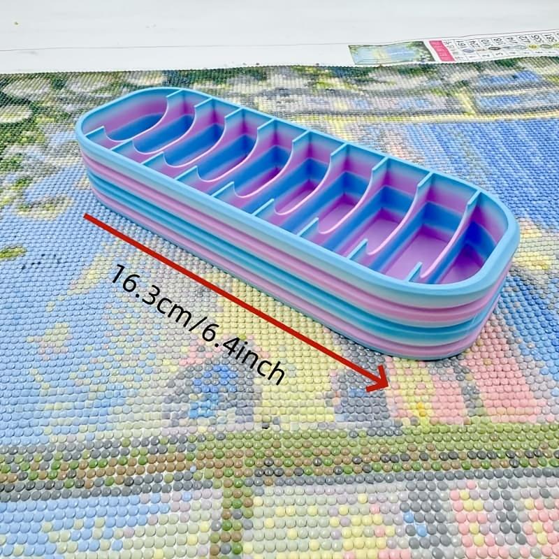10-Hole Diamond Painting Storage Organizer Box – Includes Diamond Pen &Storage Bags,Essential Accessory for Crafters&Enthusiasts