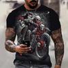 The Essential Skull T-shirt for the Summer Halloween Comfortable and Versatile Fabric Exquisite Patterns Men's Summer T
