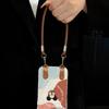 Color block Mickey doll lanyard suitable for Apple 16 cute mobile phone case 13promax cartoon 15 all-inclusive anti-drop 17
