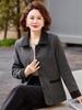Mom's Spring Woolen Lapel Suit: Stylish Small Fragrance Outerwear for Mid-aged & Elderly Women - Perfect for Spring & Autumn
