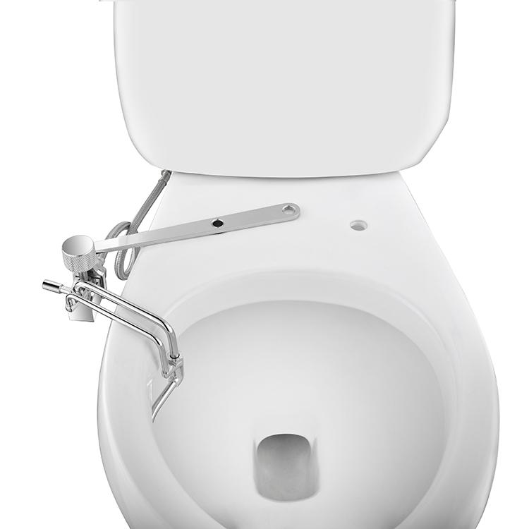Cold Bidet Faucet Attachment for Toilet Seat Metal Adjustable Bidet Sprayer Nozzle BA02