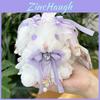 Cute Lolita Rabbit Pendant Plush Toy Soft Short Plush Doll Girl Gift Decor 14cm