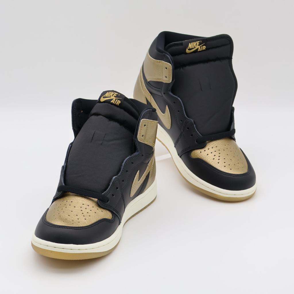 DZ5485-071 Nike Air Jordan 1 Retro High OG Black and Gold (Men's)