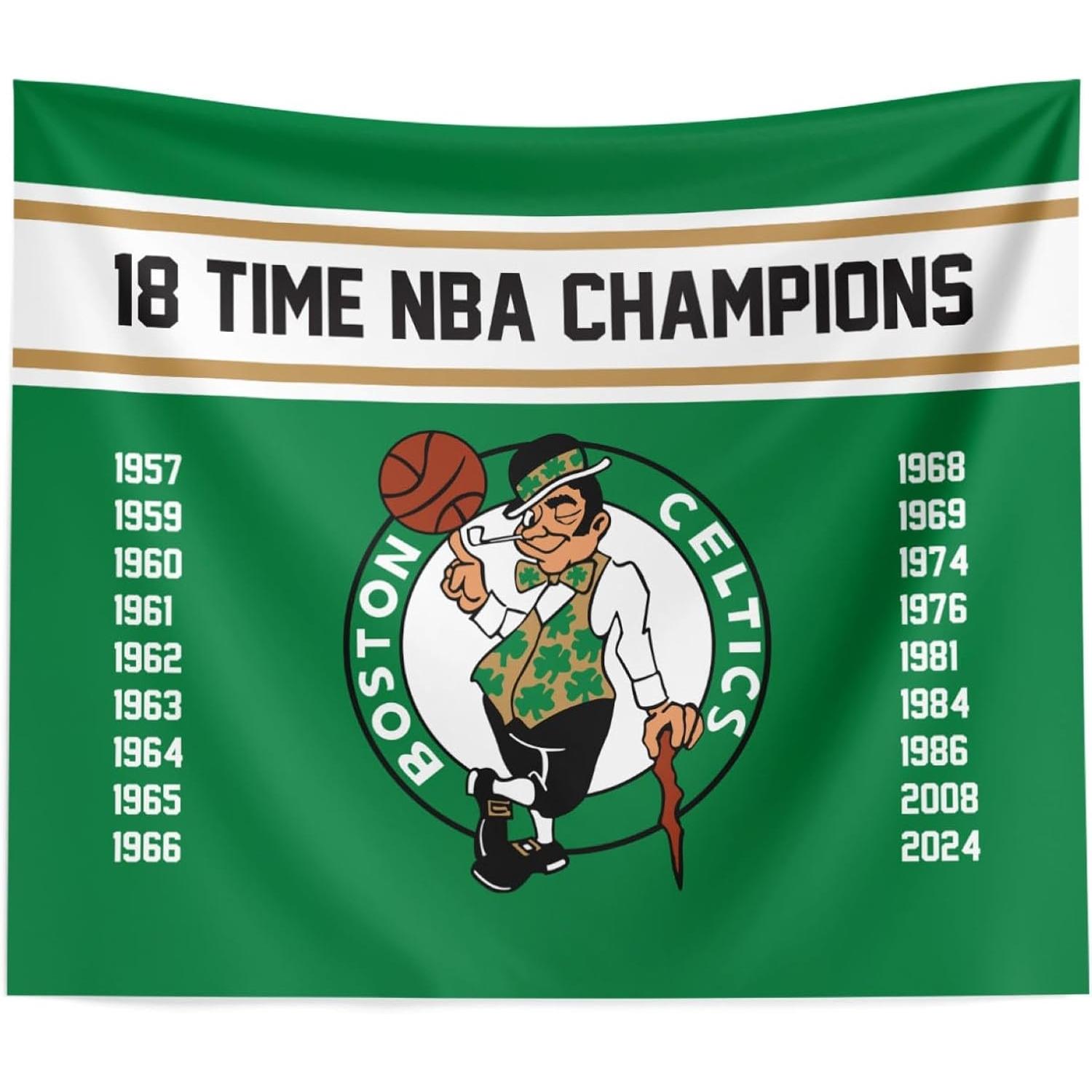Tapestry Northwest NBA Champions Boston Celtics 2024 75x100