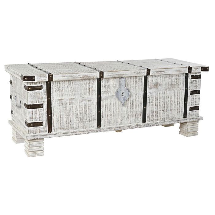 Coffre - DKD Home Decor - Bois de manguier - Métal - 116x40x45 cm - Élégant et pratique