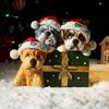 Puppy Luminous Ornaments, Home Soft Decoration Gifts, Resin Handicraft Christmas Decorations.