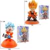 Characters Anime Goku Super Saiya Figure Pvc Q Version Statue Anime Manga Figurine Collection Ornaments Model Toys