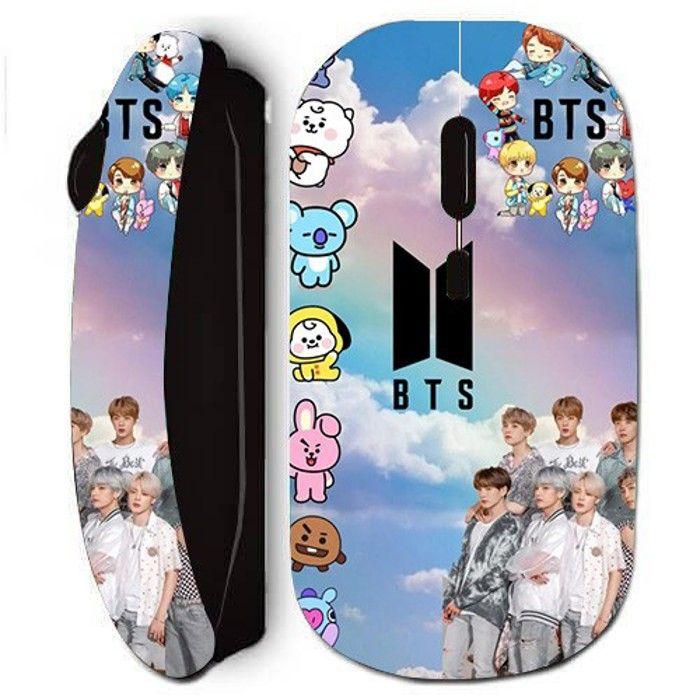 Souris sans fil - Kpop - BTS - Noir - 2024 - Livrée avec nano clé USB