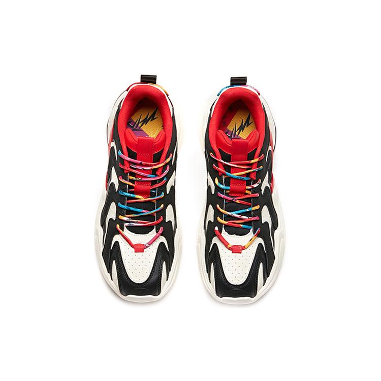New ANTA Life Series Sneakers 'Black Red White' 112018882-11