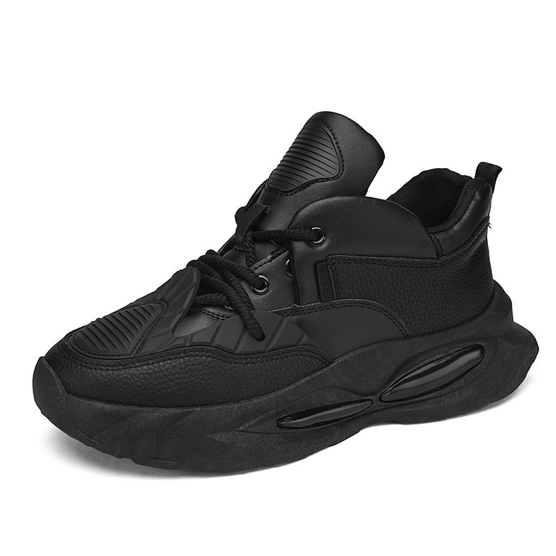 

2025 Мужские спортивные кроссовки с воздушной подушкой для бега, массивные кроссовки, оригинальный бренд, повседневная обувь, дышащие теннисные туфли, обувь на платформе 44 чёрный